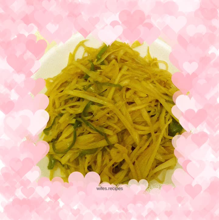 Fried shredded potatoes