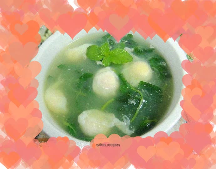 Mint Pigeon Egg Soup