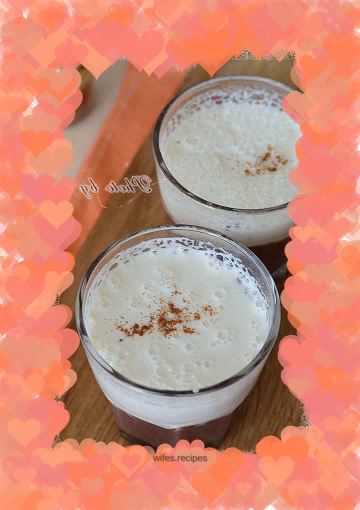 Honey red bean drink