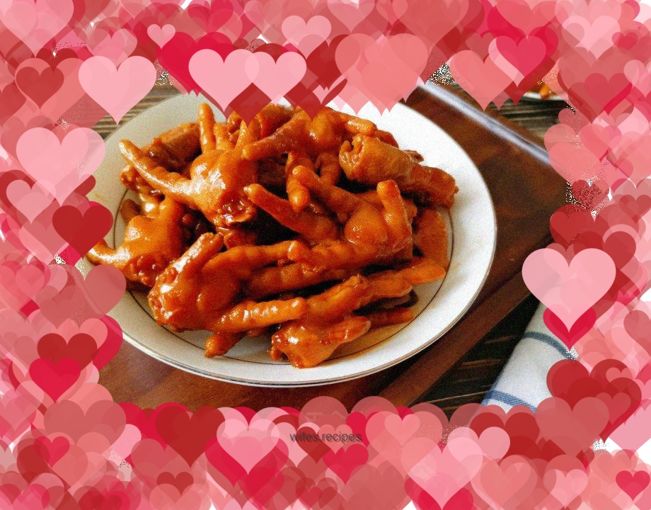 Rice cooker baked chicken feet