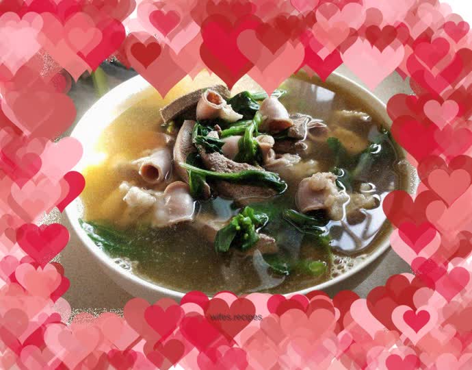 Pork offal and rapeseed soup