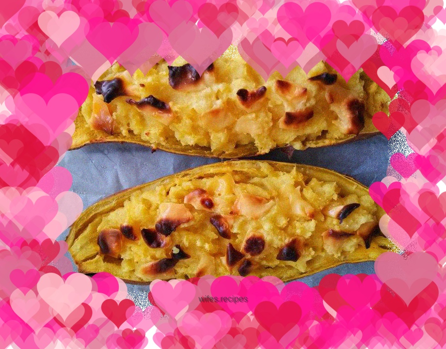 Cheesy Baked Sweet Potatoes