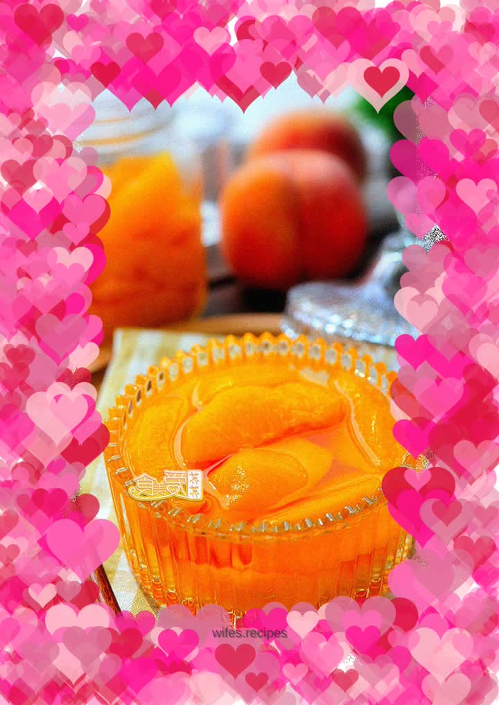 The most unforgettable sweet taste of childhood - rock sugar yellow peach