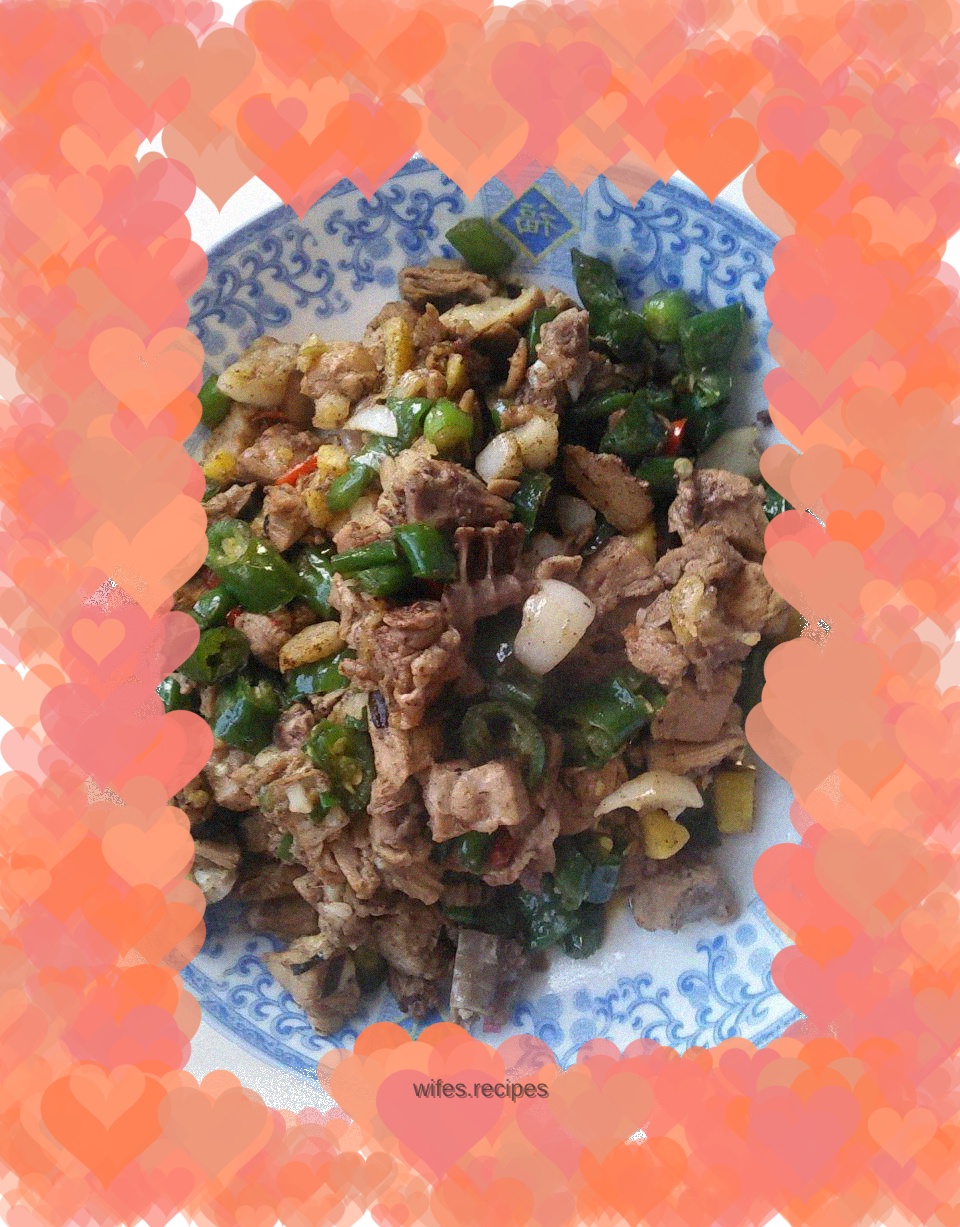 Stir-fried duck