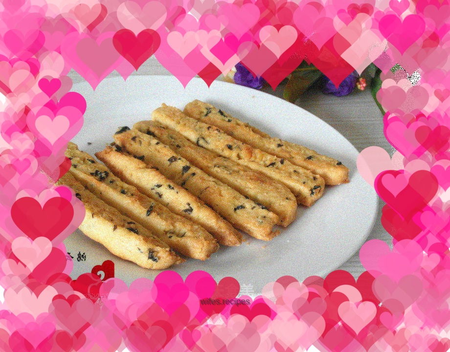 Meat floss biscuit sticks