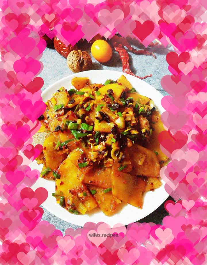 Black soy potato slices