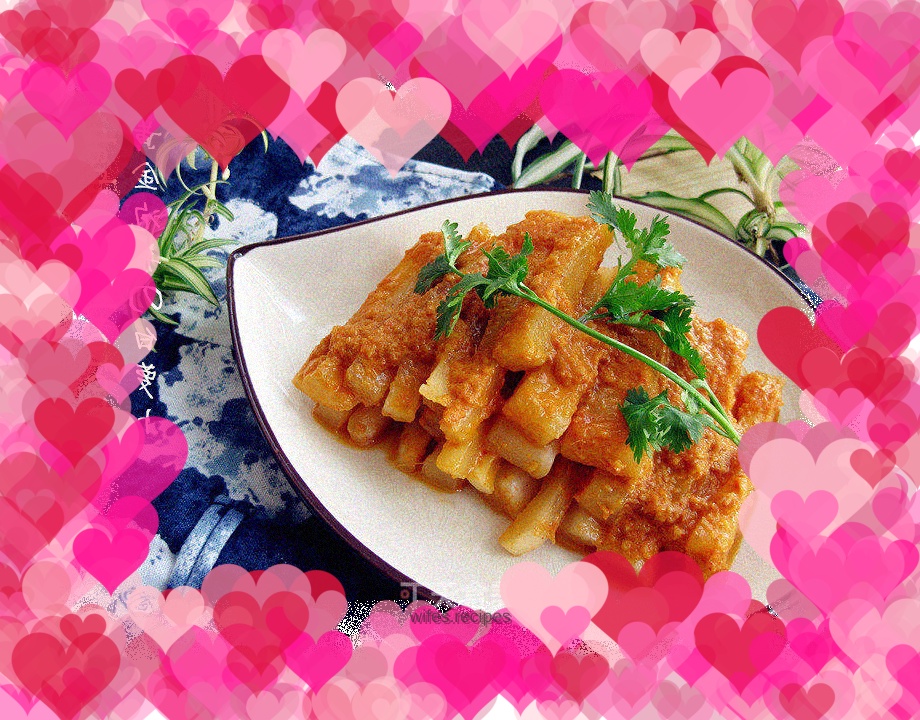 Golden Kimchi and White Radish