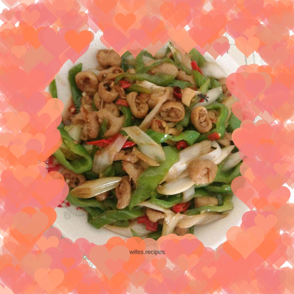 Stir-fried pork sausage