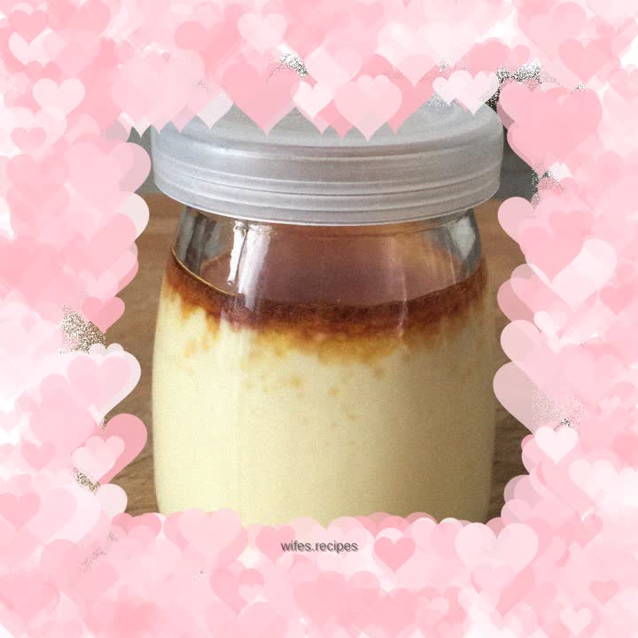 Egg milk pudding