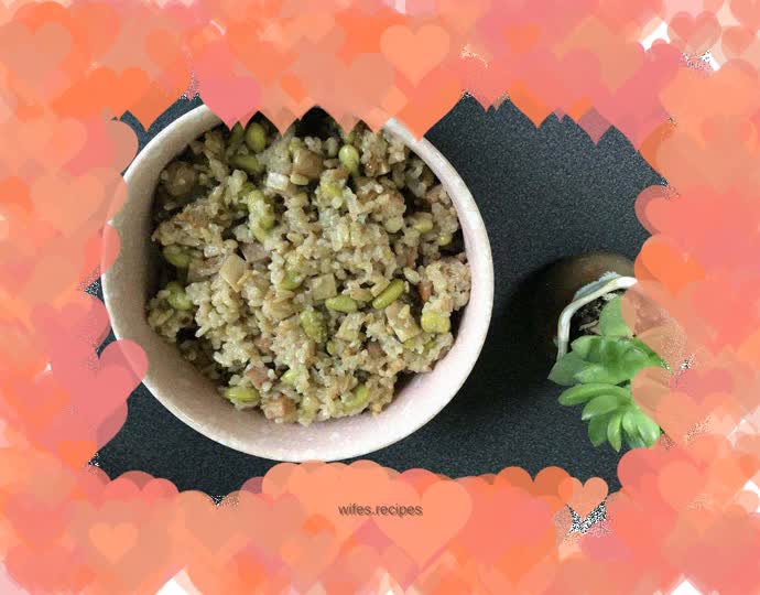 Braised elbowflower rice