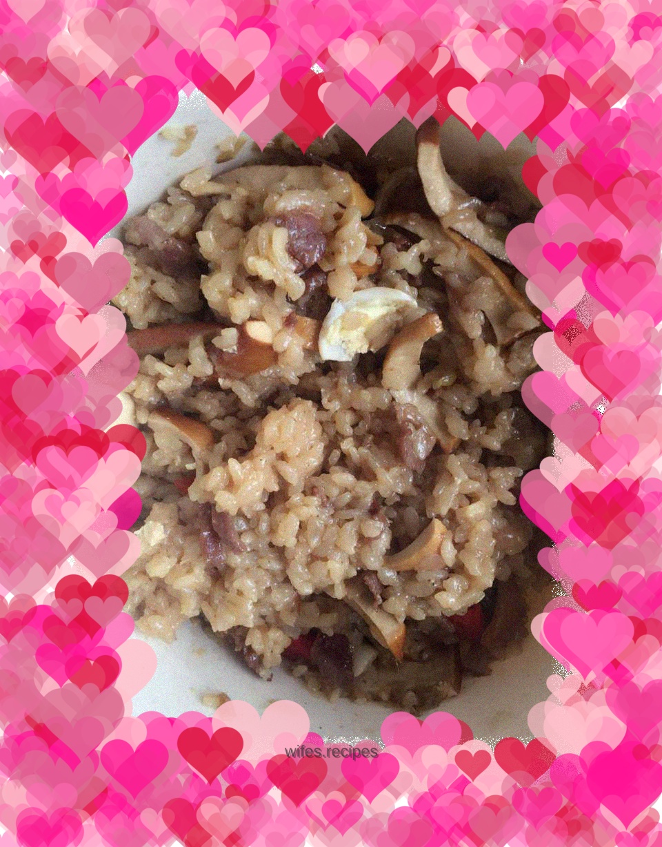 Lean quail braised pork rice