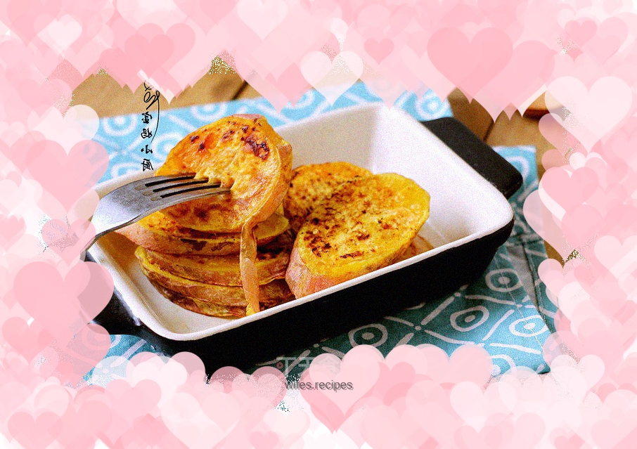 Pan-fried sweet potatoes