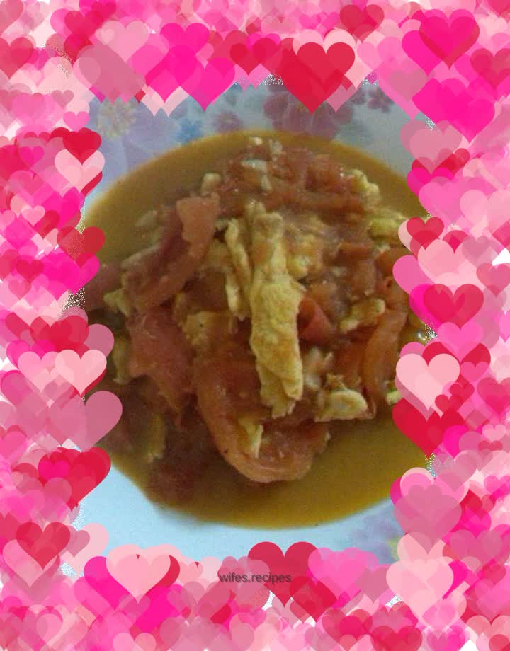 Scrambled Eggs with Tomatoes—My husband always says this dish fooled him