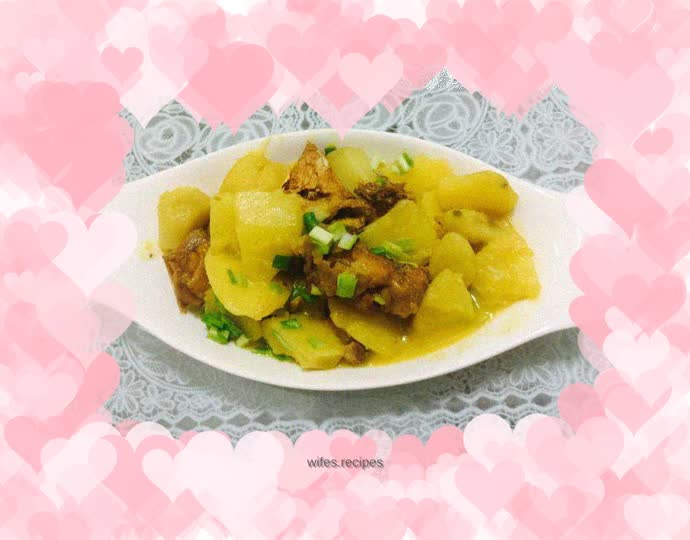 A cold-warming dish from the north in winter; chicken and potato stew