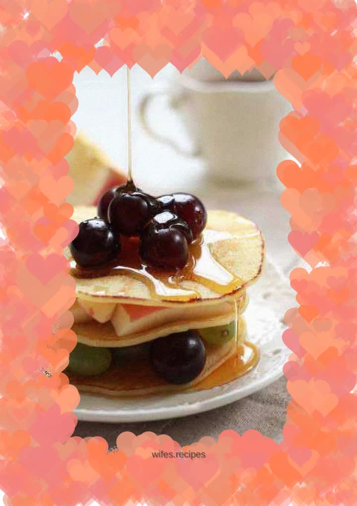 [Tomato Recipe] Honey Fruit Crepe - Colorful and attractive