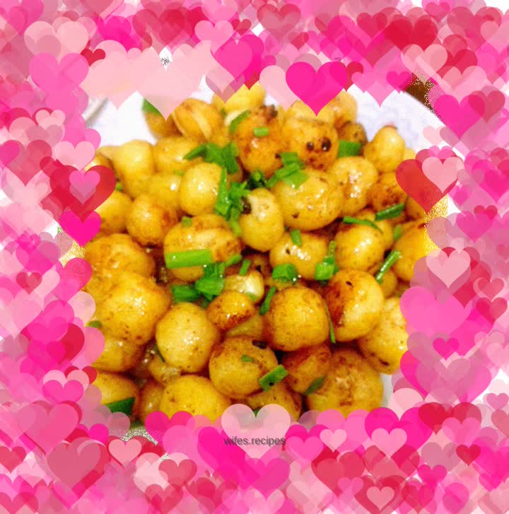 Pan-fried baby potatoes