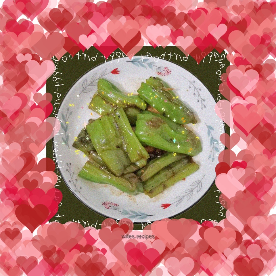 Garlic roasted green pepper