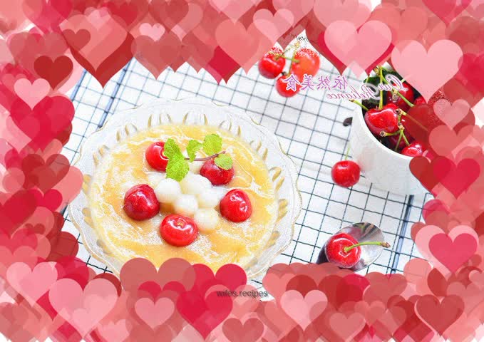 Summer dessert--mango dumplings