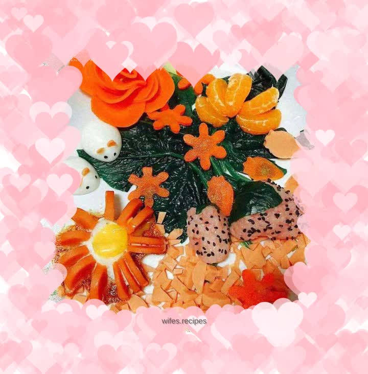 Strawberry rice balls