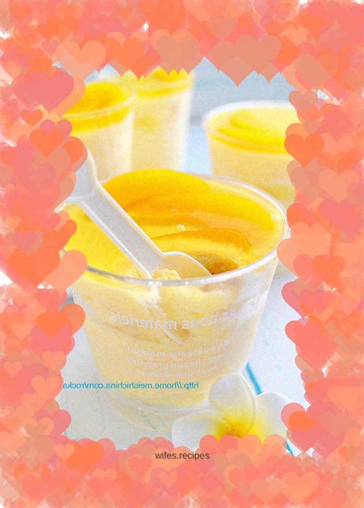 Simple DIY dessert like a pastry shop - [Yellow Peach Mousse Cup]