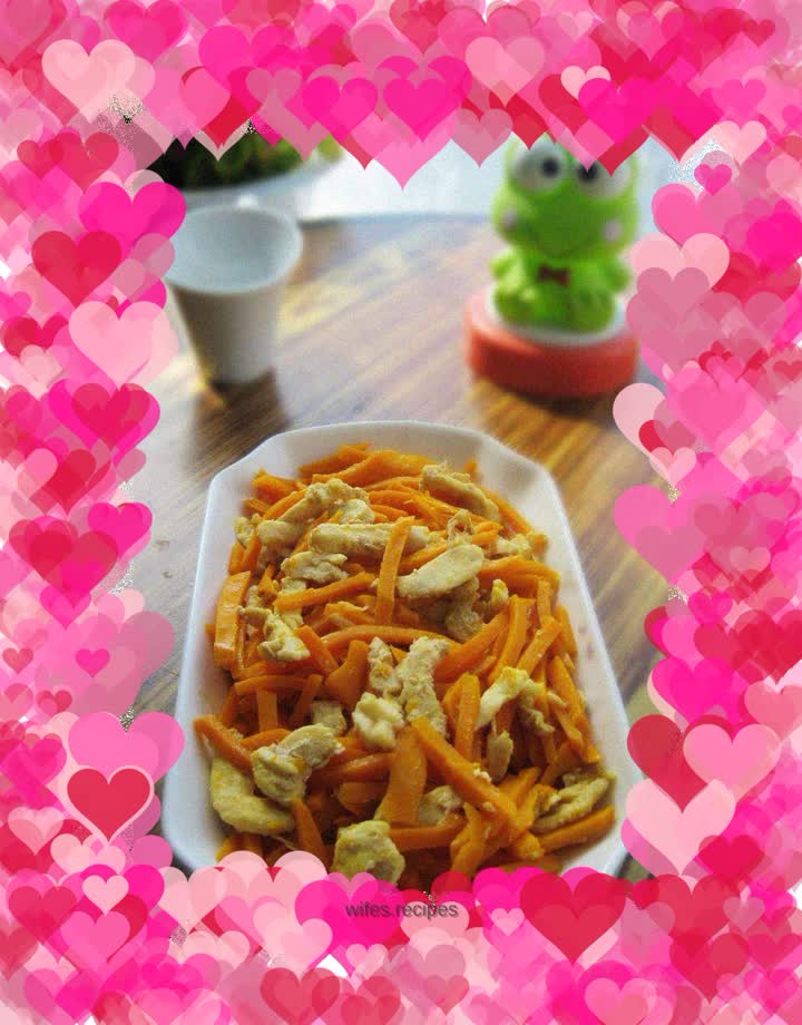 Pumpkin Stir-fried Shredded Chicken