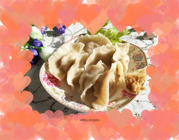 Sauerkraut and pork dumplings