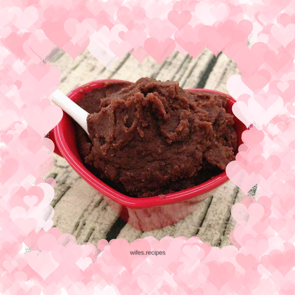Homemade delicate red bean paste