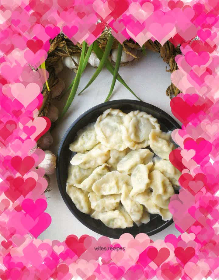 Watermelon skin and egg dumplings