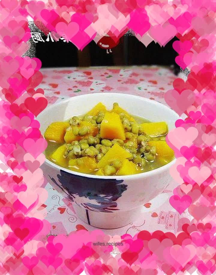 Mung bean and pumpkin porridge