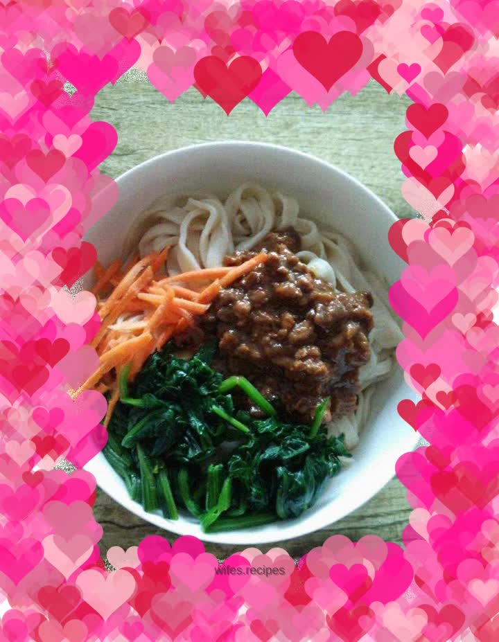 Whole wheat hand-made noodles