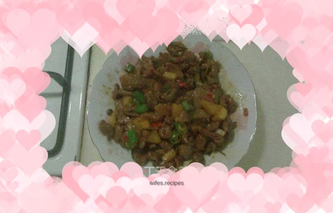 Stir-fried chicken with spicy and sour radish