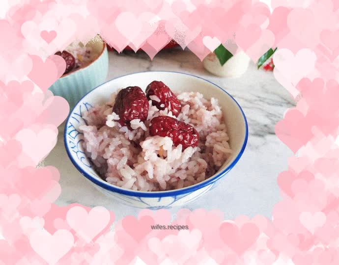 Red date rice