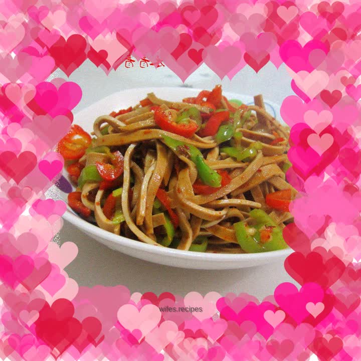 Shredded tofu with dry roasted sauce