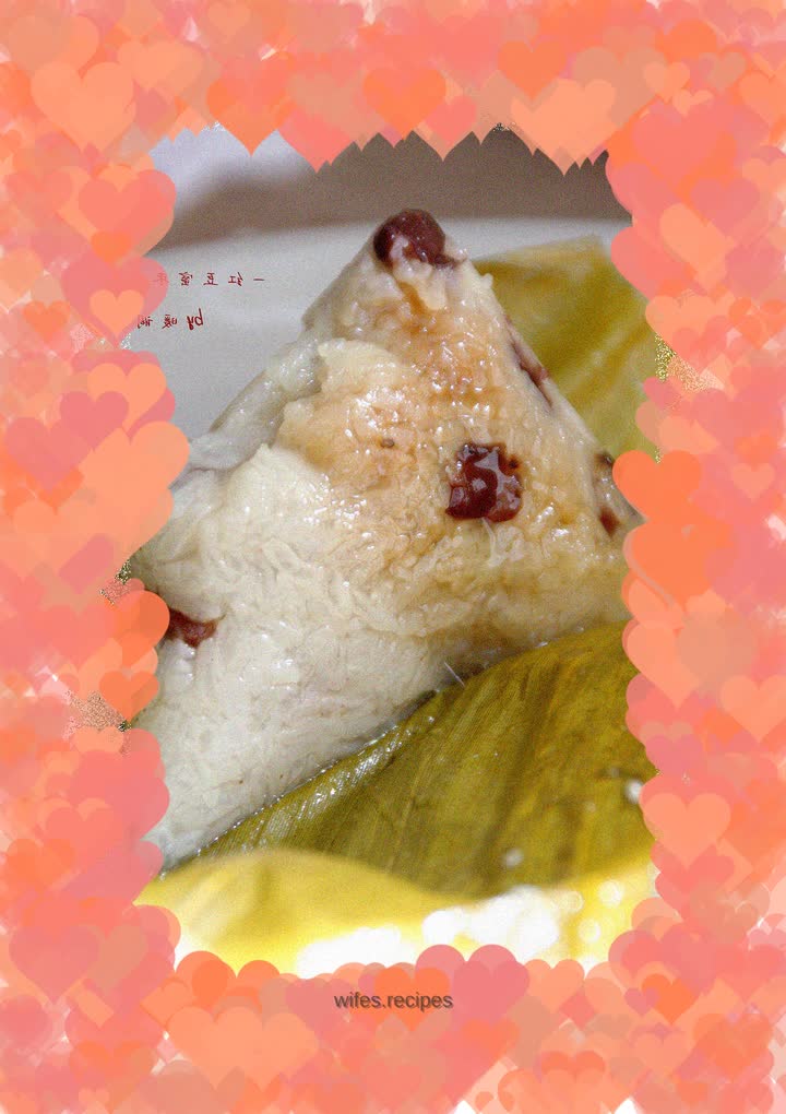 Sweet red bean and candied date rice dumplings