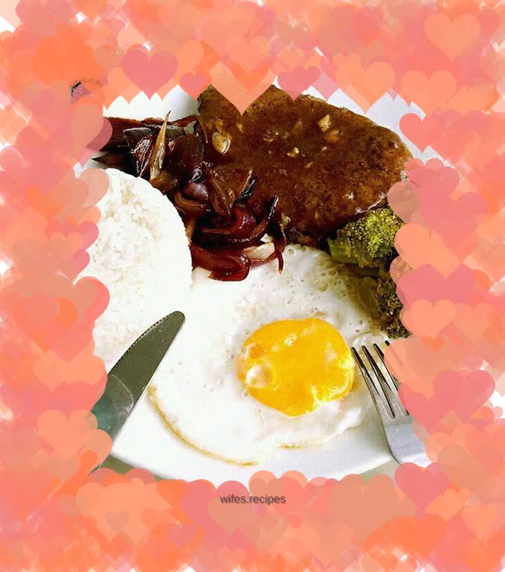 Black pepper pork chop set