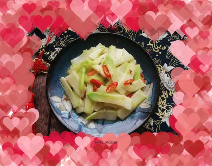 Stir-fried kale with millet and pepper