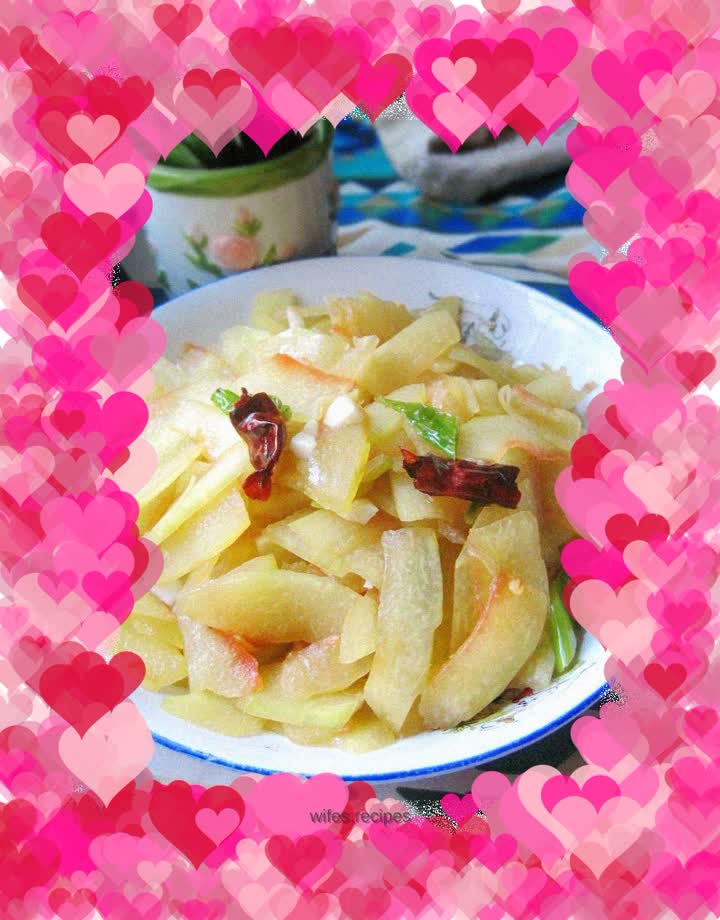 Vinegar watermelon rind