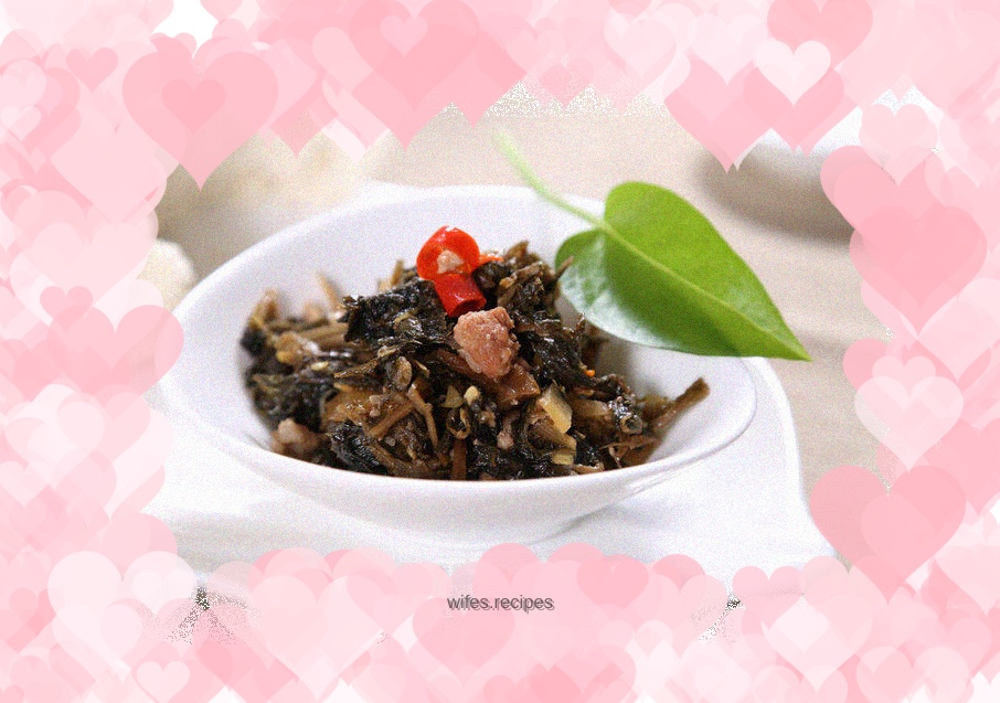 Minced Pork and Dried Plum Vegetables