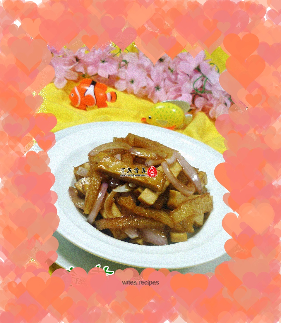 Stir-fried onion skin and dried fragrant