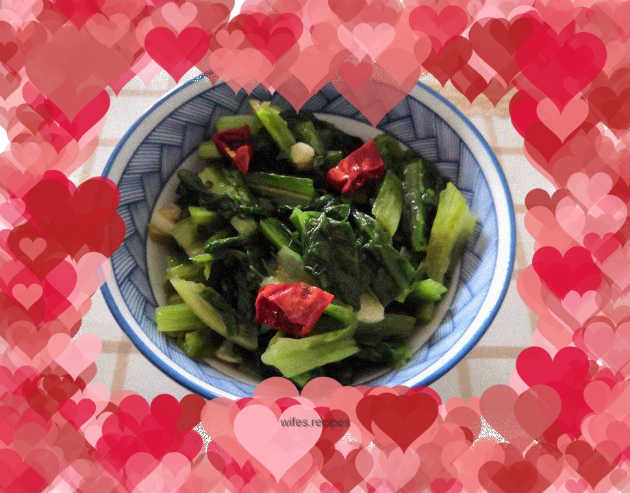 Stir-fried lettuce