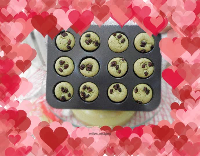 Matcha Honey Bean Cupcakes