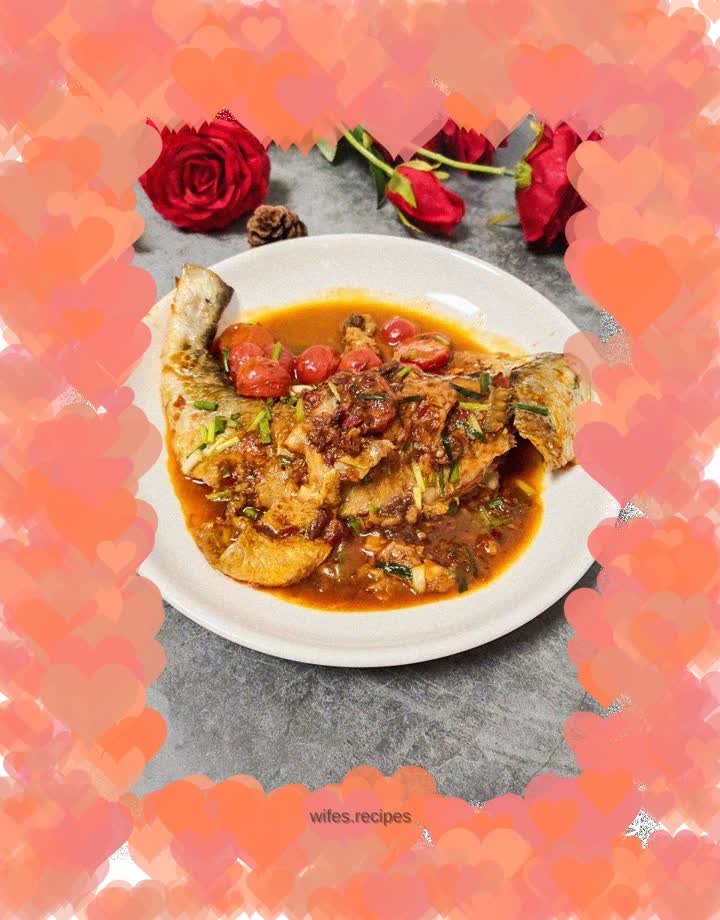 Small yellow croaker with green onion and bean paste