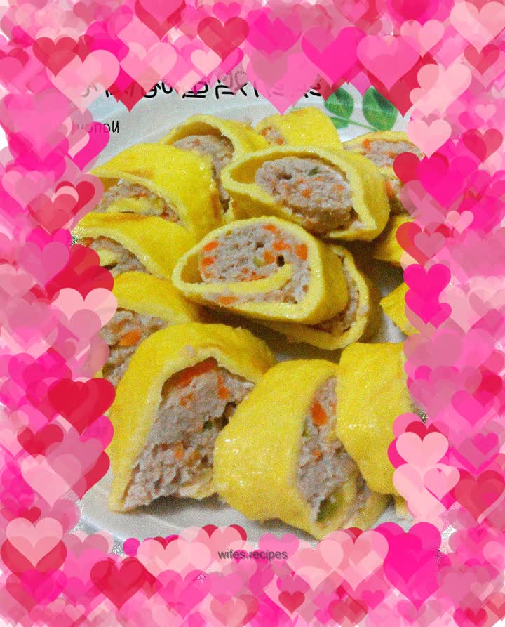 Colorful Egg Pork Roll