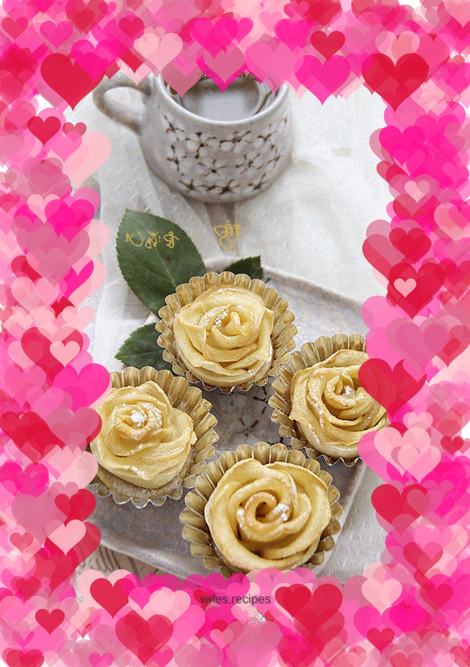 A double enjoyment of sight and taste - Rose Apple Strudel