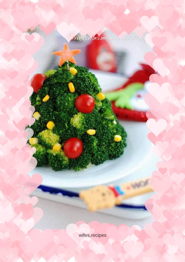 Christmas tree salad