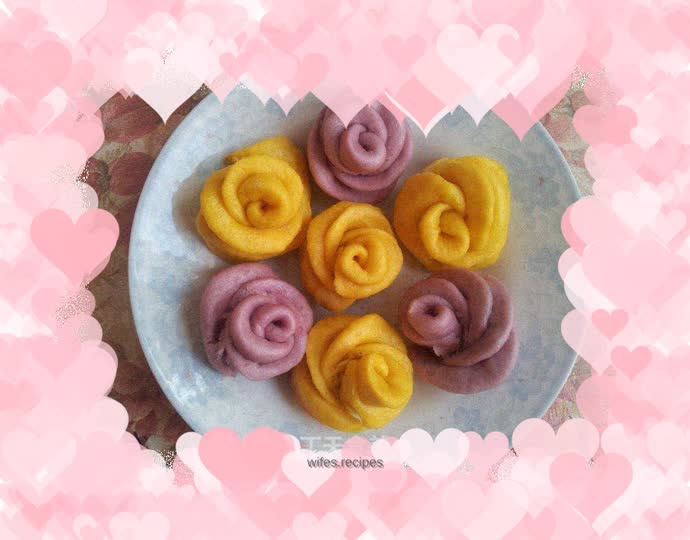 Purple sweet potato rose
