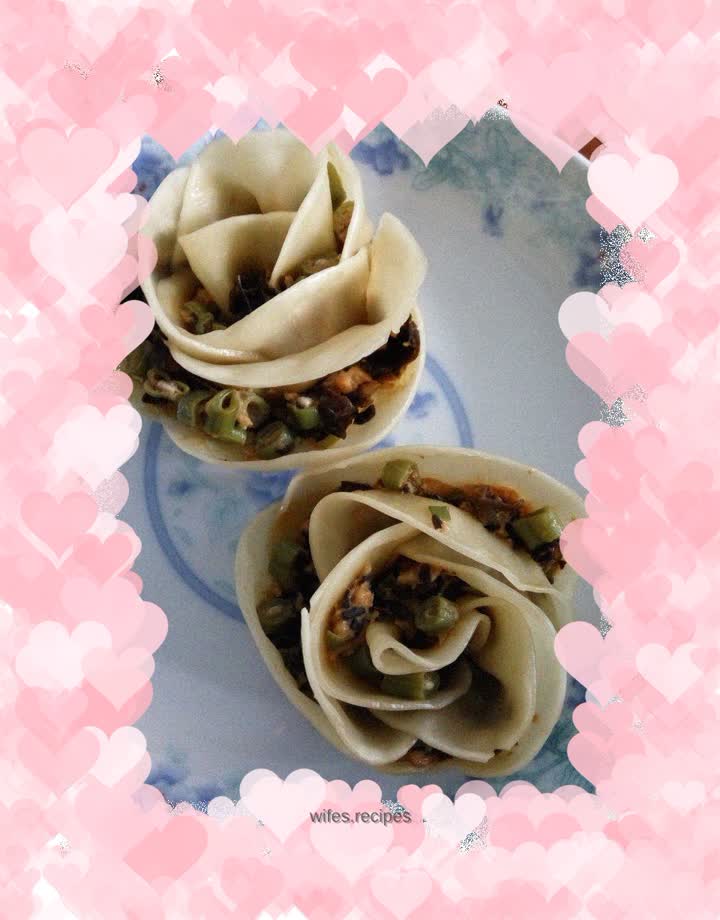 Rose dumplings