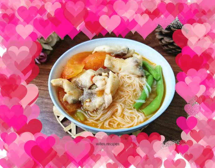 Tomato fillet soup noodle