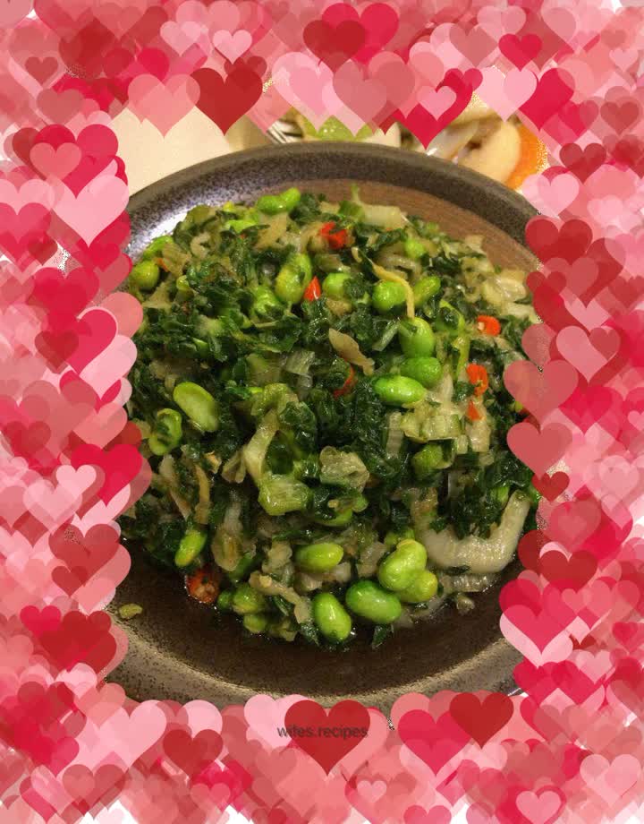 Traditional dish: Pickled cauliflower and edamame rice