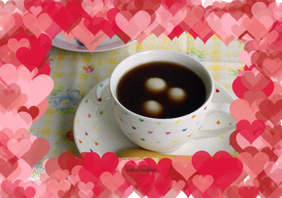 Sweet Tangerine Peel and Red Bean Ball Soup